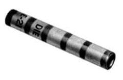 Thomas & Betts - 350 Wire Size Compatible, Noninsulated, Crimp-On Butt Splice Terminal - 2 Wire Entries, Copper Contacts, Tin Contact Plating, 3-3/4" OAL, Red - Industrial Tool & Supply