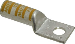 Thomas & Betts - 250 kcmil Wire Noninsulated Compression Connection Square Ring Terminal - 1/2" Stud, 3.15" OAL x 1.13" Wide, Tin Plated Copper Contact - Industrial Tool & Supply