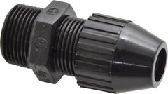 Thomas & Betts - 0.4 to 0.56" Cable Capacity, Liquidtight, Straight Strain Relief Cord Grip - 3/4 Thread, 2.7" Long, Nylon - Industrial Tool & Supply