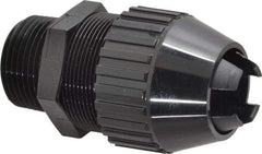 Thomas & Betts - 0.77 to 0.895" Cable Capacity, Liquidtight, Straight Strain Relief Cord Grip - 1 Thread, 3.3" Long, Nylon - Industrial Tool & Supply