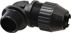 Thomas & Betts - 0.66 to 0.78" Cable Capacity, Liquidtight, Elbow Strain Relief Cord Grip - 1 Thread, 3-1/4" Long, Nylon - Industrial Tool & Supply