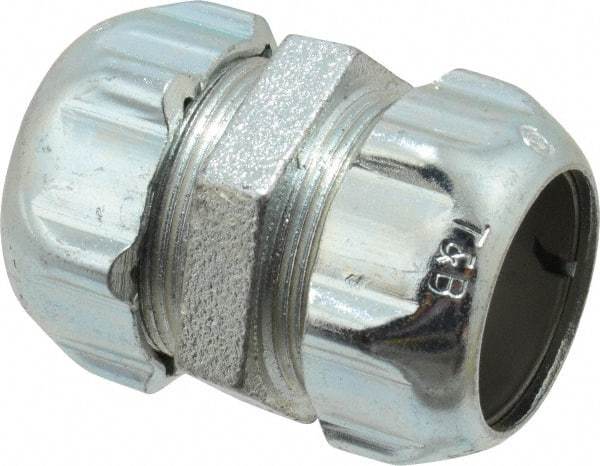 Thomas & Betts - 3/4" Trade, Malleable Iron Compression Rigid/Intermediate (IMC) Conduit Coupling - Noninsulated - Industrial Tool & Supply