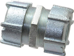 Thomas & Betts - 1-1/4" Trade, Malleable Iron Compression Rigid/Intermediate (IMC) Conduit Coupling - Noninsulated - Industrial Tool & Supply