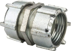Thomas & Betts - 1-1/2" Trade, Malleable Iron Compression Rigid/Intermediate (IMC) Conduit Coupling - Noninsulated - Industrial Tool & Supply