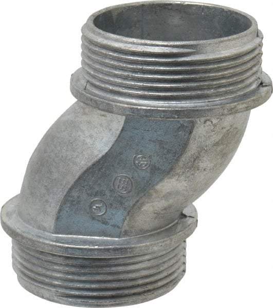 Thomas & Betts - 1-1/2" Trade, Die Cast Zinc Threaded Rigid/Intermediate (IMC) Conduit Nipple - Noninsulated - Industrial Tool & Supply