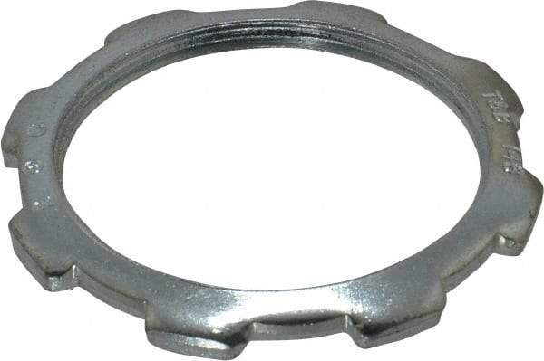 Thomas & Betts - 2" Trade, Steel Threaded Rigid/Intermediate (IMC) Conduit Locknut - Noninsulated - Industrial Tool & Supply