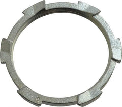 Thomas & Betts - 3" Trade, Malleable Iron Threaded Rigid/Intermediate (IMC) Conduit Locknut - Noninsulated - Industrial Tool & Supply