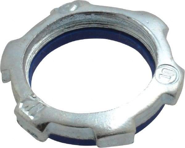 Thomas & Betts - 1/2" Trade, Steel Threaded Rigid/Intermediate (IMC) Conduit Locknut - Noninsulated - Industrial Tool & Supply