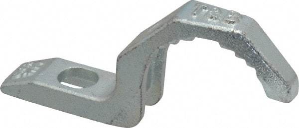 Thomas & Betts - 1-1/4" Pipe, Steel, Hot Dipped Galvanized" Pipe or Conduit Strap - 3/8" Bolt, 1 Mounting Hole - Industrial Tool & Supply