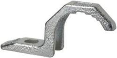 Thomas & Betts - 1-1/2" Pipe, Steel, Hot Dipped Galvanized" Pipe or Conduit Strap - 3/8" Bolt, 1 Mounting Hole - Industrial Tool & Supply