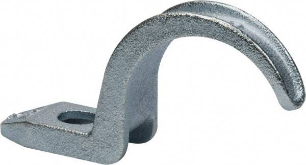 Thomas & Betts - 2" Pipe, Steel, Hot Dipped Galvanized" Pipe or Conduit Strap - 1/2" Bolt, 1 Mounting Hole - Industrial Tool & Supply