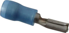 Thomas & Betts - 16 to 14 AWG, Nylon, Fully Insulated, Female Wire Disconnect - 0.11 Inch Wide Tab, Blue, RoHS Compliant, UL 94 V-2 - Industrial Tool & Supply