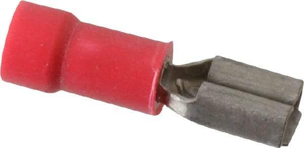 Thomas & Betts - 22 to 18 AWG, Vinyl, Fully Insulated, Female Wire Disconnect - 3/16 Inch Wide Tab, Red, CSA Certified, RoHS Compliant, UL 94 V-0, UL File E66716, UL Listed - Industrial Tool & Supply