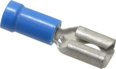 Thomas & Betts - 16 to 14 AWG, Vinyl, Fully Insulated, Female Wire Disconnect - 1/4 Inch Wide Tab, Blue, CSA Certified, RoHS Compliant, UL 94 V-0, UL File E66716, UL Listed - Industrial Tool & Supply