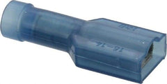 Thomas & Betts - 16 to 14 AWG, Nylon, Fully Insulated, Female Wire Disconnect - 1/4 Inch Wide Tab, Blue, CSA Certified, RoHS Compliant, UL 94 V-2, UL File E66716, UL Listed - Industrial Tool & Supply