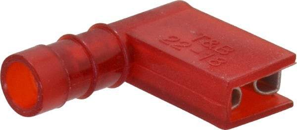 Thomas & Betts - 22 to 18 AWG, Nylon, Fully Insulated, Female Wire Disconnect - 1/4 Inch Wide Tab, Red, CSA Certified, RoHS Compliant, UL 94 V-2, UL File E66716, UL Listed - Industrial Tool & Supply