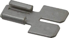 Thomas & Betts - 22 to 18 AWG, Noninsulated, Male Wire Disconnect - Silver, 1/4 Inch Wide Tab, RoHS Compliant, UL 94 V-0 - Industrial Tool & Supply