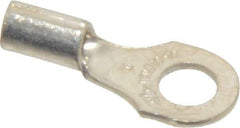 Thomas & Betts - 18-14 AWG Noninsulated Crimp Connection D Shaped Ring Terminal - #8 Stud, 3/4" OAL x 0.31" Wide, Tin Plated Copper Contact - Industrial Tool & Supply