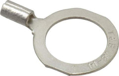 Thomas & Betts - 18-14 AWG Noninsulated Crimp Connection D Shaped Ring Terminal - 1/2" Stud, 1.06" OAL x 0.72" Wide, Tin Plated Copper Contact - Industrial Tool & Supply