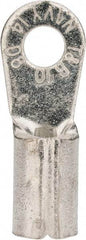 Thomas & Betts - 8 AWG Noninsulated Crimp Connection Circular Ring Terminal - #10 Stud, 1.09" OAL x 0.42" Wide, Tin Plated Copper Contact - Industrial Tool & Supply