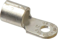 Thomas & Betts - 4 AWG Noninsulated Crimp Connection Circular Ring Terminal - #10 Stud, 1.16" OAL x 0.48" Wide, Tin Plated Copper Contact - Industrial Tool & Supply