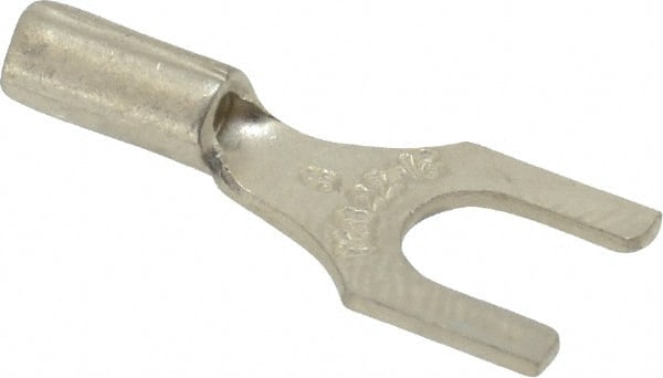 Thomas & Betts - #8 Stud, 22 to 16 AWG Compatible, Noninsulated, Crimp Connection, Standard Fork Terminal - Industrial Tool & Supply
