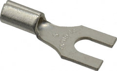 Thomas & Betts - #6 Stud, 18 to 14 AWG Compatible, Noninsulated, Crimp Connection, Standard Fork Terminal - Industrial Tool & Supply