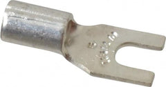 Thomas & Betts - #6 Stud, 12 to 10 AWG Compatible, Noninsulated, Crimp Connection, Standard Fork Terminal - Industrial Tool & Supply