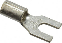 Thomas & Betts - #8 Stud, 12 to 10 AWG Compatible, Noninsulated, Crimp Connection, Standard Fork Terminal - Industrial Tool & Supply