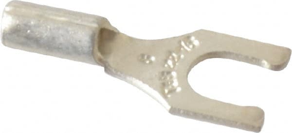 Thomas & Betts - #8 Stud, 22 to 16 AWG Compatible, Noninsulated, Crimp Connection, Locking Fork Terminal - Industrial Tool & Supply