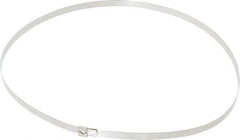 Thomas & Betts - 22-1/2" Long Natural (Color) Stainless Steel Standard Cable Tie - 200 Lb Tensile Strength, 0.38mm Thick, 3-1/2" Max Bundle Diam - Industrial Tool & Supply