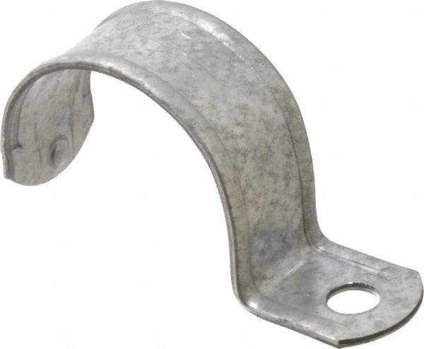 Thomas & Betts - 2" Pipe, Steel, Zinc Plated" Pipe or Conduit Strap - 1 Mounting Hole - Industrial Tool & Supply