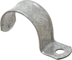 Thomas & Betts - 2" Pipe, Steel, Zinc Plated" Pipe or Conduit Strap - 1 Mounting Hole - Industrial Tool & Supply