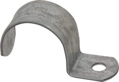 Thomas & Betts - 1-1/2" Pipe, Steel, Zinc Plated" Pipe or Conduit Strap - 1 Mounting Hole - Industrial Tool & Supply