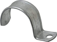 Thomas & Betts - 2" Pipe, Steel, Zinc Plated" Pipe or Conduit Strap - 1 Mounting Hole - Industrial Tool & Supply