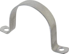Thomas & Betts - 3-1/2 Pipe, Steel, Zinc Plated Pipe or Conduit Strap - 2 Mounting Holes - Industrial Tool & Supply