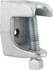 Thomas & Betts - 15/16" Max Flange Thickness, 1/4-20" Rod Standard Beam Clamp - 450 Lb Capacity, Malleable Iron - Industrial Tool & Supply