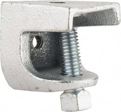 Thomas & Betts - 1" Max Flange Thickness, 3/8-16" Rod Standard Beam Clamp - 1,300 Lb Capacity, Malleable Iron - Industrial Tool & Supply