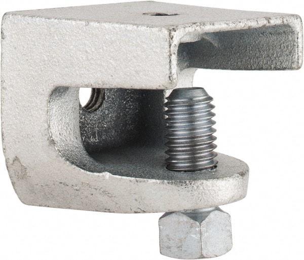 Thomas & Betts - 1" Max Flange Thickness, 1/2-13" Rod Standard Beam Clamp - 1,300 Lb Capacity, Malleable Iron - Industrial Tool & Supply