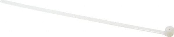 Thomas & Betts - 8-3/4" Long Natural (Color) Nylon Standard Cable Tie - 120 Lb Tensile Strength, 1.27mm Thick, 50.8mm Max Bundle Diam - Industrial Tool & Supply