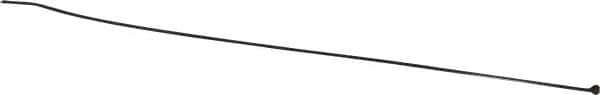 Thomas & Betts - 14" Long Black Nylon Standard Cable Tie - 18 Lb Tensile Strength, 1.1mm Thick, 101.6mm Max Bundle Diam - Industrial Tool & Supply