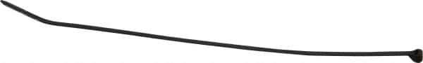 Thomas & Betts - 8.19" Long Black Nylon Standard Cable Tie - 40 Lb Tensile Strength, 1.04mm Thick, 50.8mm Max Bundle Diam - Industrial Tool & Supply