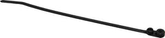 Thomas & Betts - 7.8" Long Black Nylon Mountable Cable Tie - 50 Lb Tensile Strength, 1.4mm Thick, 3-3/8" Max Bundle Diam - Industrial Tool & Supply