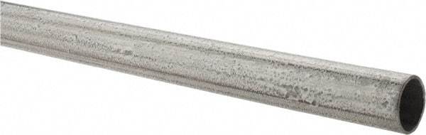 Made in USA - 1/2" Trade Size, 10' Long, EMT Conduit - Steel, 1/2" ID - Industrial Tool & Supply
