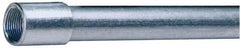 Made in USA - 1/2" Trade Size, 10' Long, Rigid Conduit - Steel, 1/2" ID - Industrial Tool & Supply
