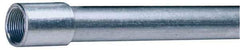 Made in USA - 3/4" Trade Size, 10' Long, Rigid Conduit - Steel, 3/4" ID - Industrial Tool & Supply