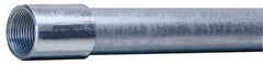 Made in USA - 1-1/4" Trade Size, 10' Long, Rigid Conduit - Steel, 1-1/4" ID - Industrial Tool & Supply