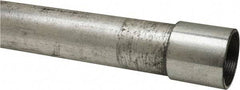 Made in USA - 1-1/2" Trade Size, 10' Long, Rigid Conduit - Steel, 1-1/2" ID - Industrial Tool & Supply