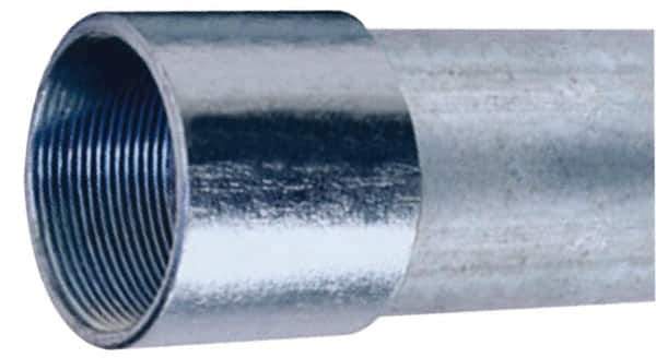 Made in USA - 3" Trade Size, 10' Long, Rigid Conduit - Steel, 3" ID - Industrial Tool & Supply