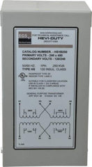 Sola/Hevi-Duty - 1 Phase, 240-480 Volt Input, 120/240 Volt Output, 60 Hz, 1/4 kVA, General Purpose Transformer - 4, 12, 3R, 4X NEMA Rating, 176°F Temp Rise, 4 Inch Wide x 4 Inch Deep x 8 Inch High, Indoor, Outdoor, Wall Mount - Industrial Tool & Supply